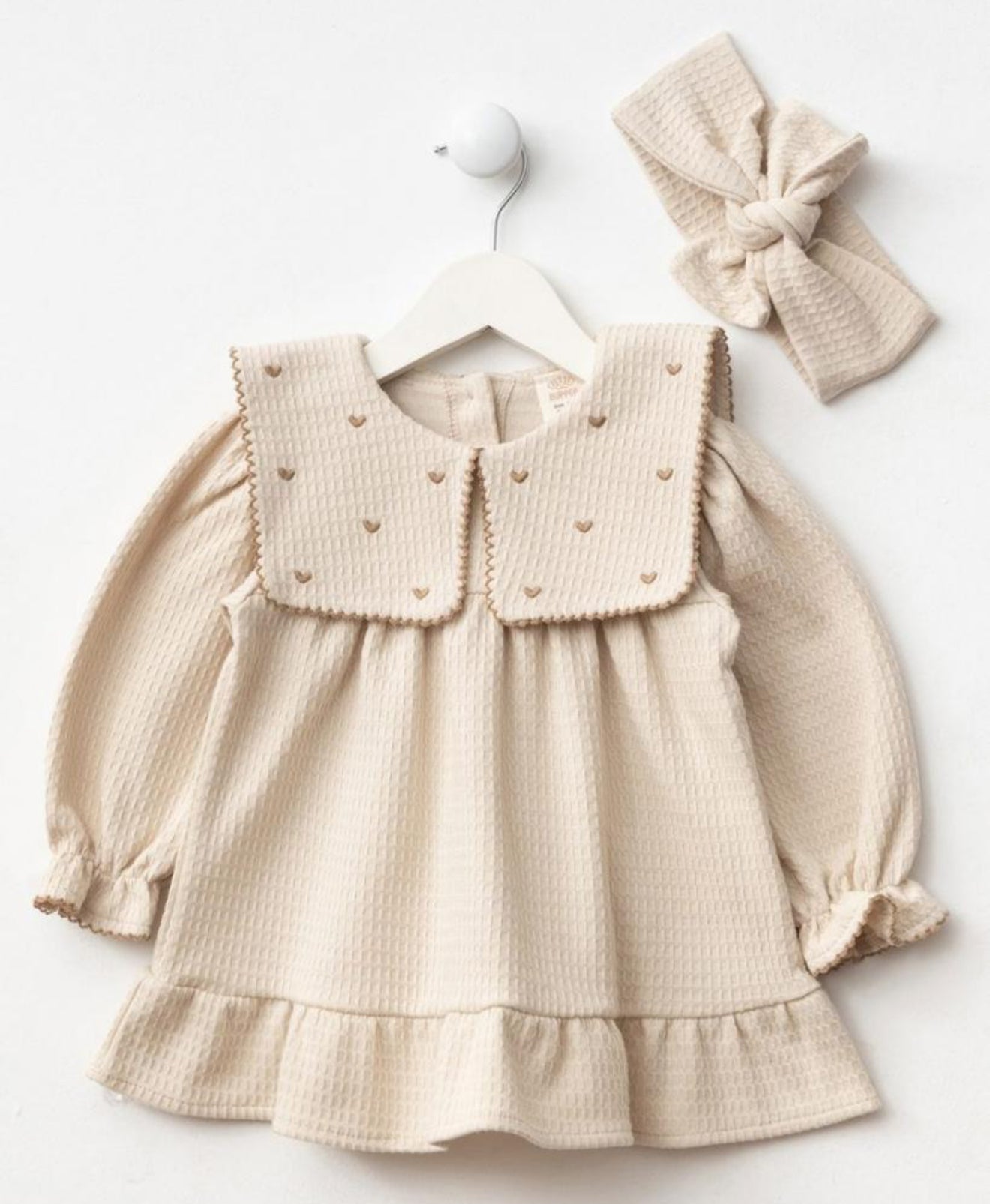 Heart Embossed dress set