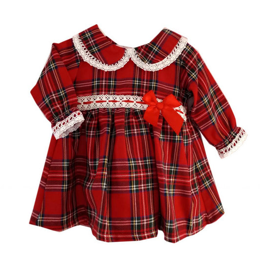 Red tartan lace Dress