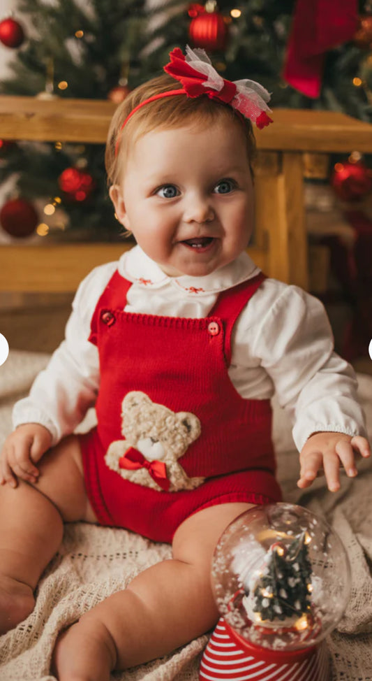 Bear romper set ( girls)